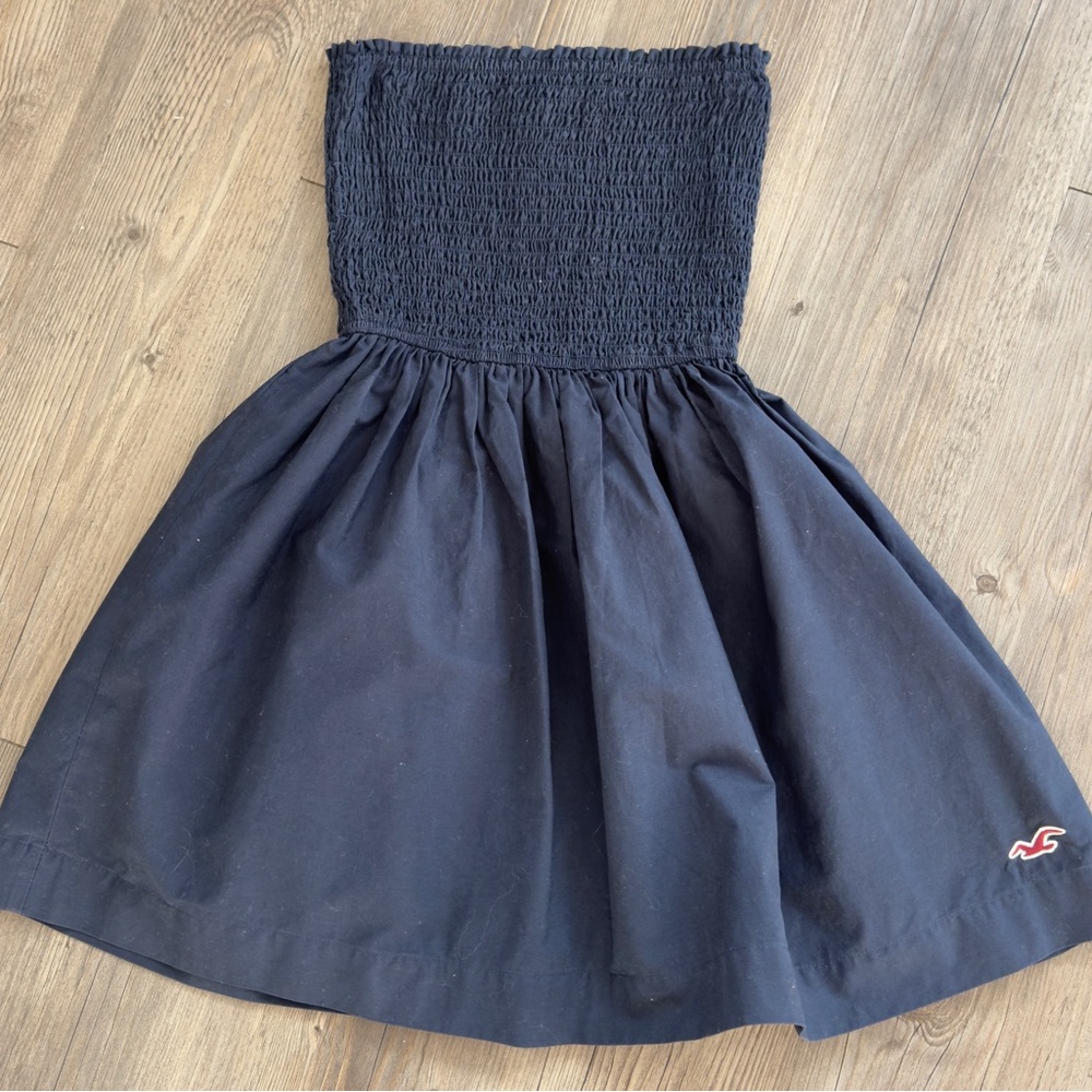 Adorable, Navy Blue Strapless Smocked Mini Dress (S) Retail: $49